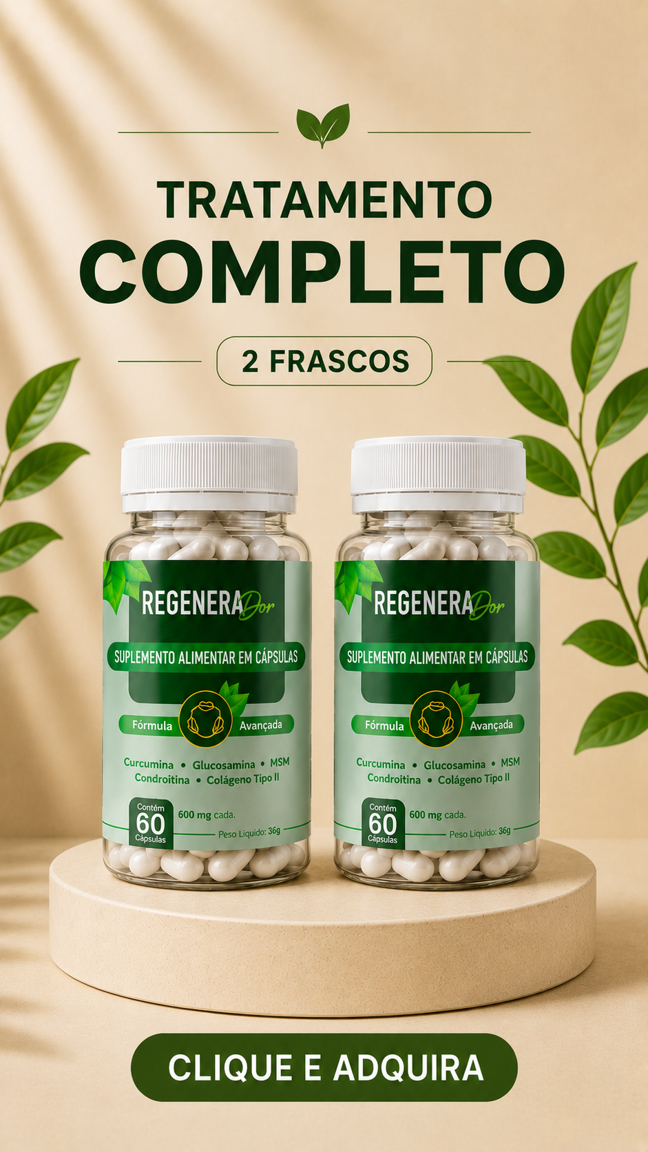 Oferta Regenera Dor com 2 potes