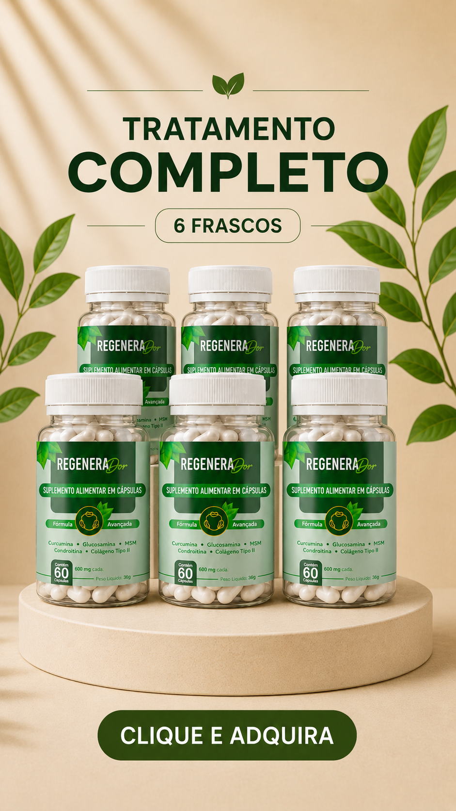 Oferta Regenera Dor com 6 potes