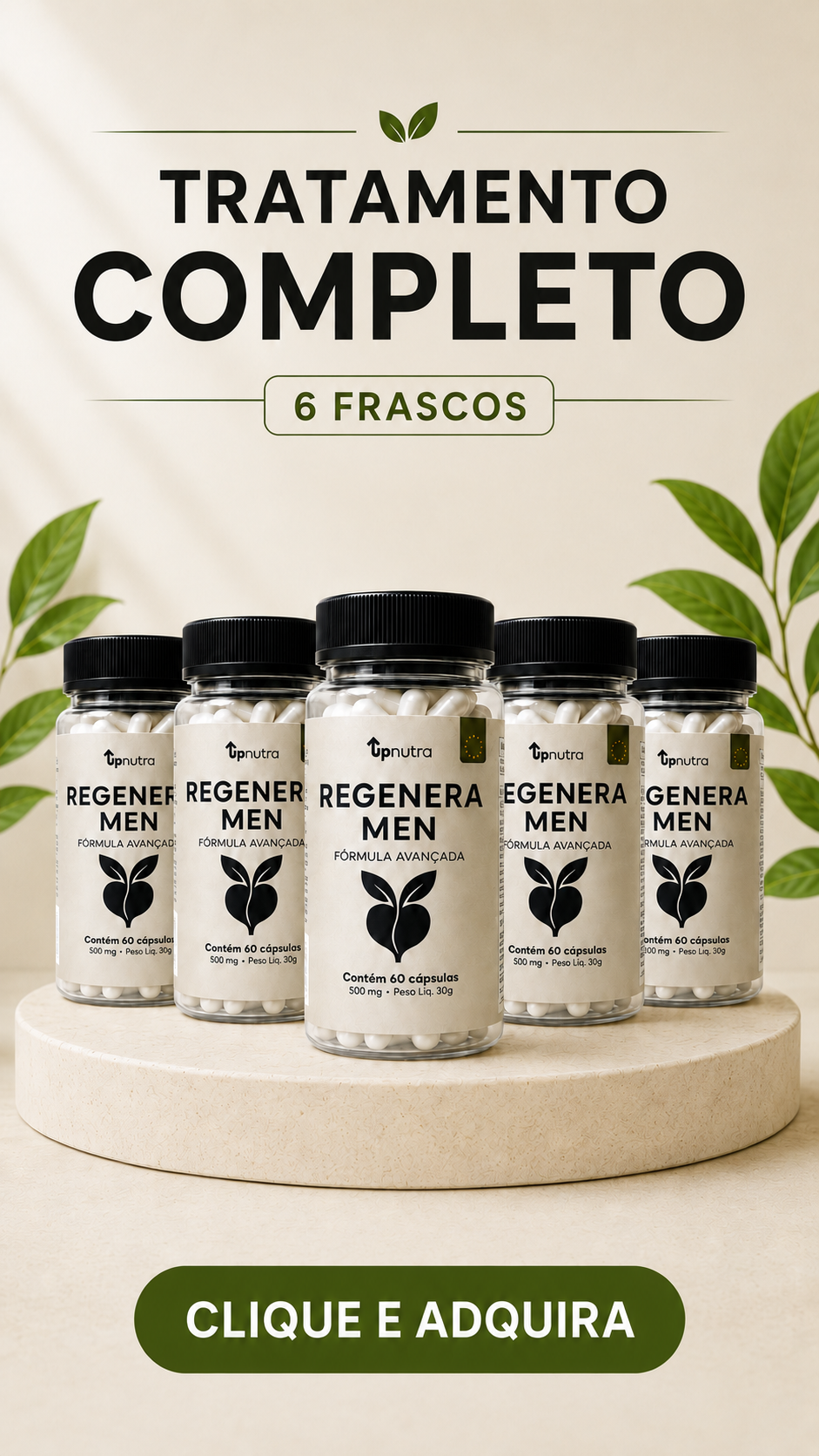 Oferta Regenera Men com 6 potes